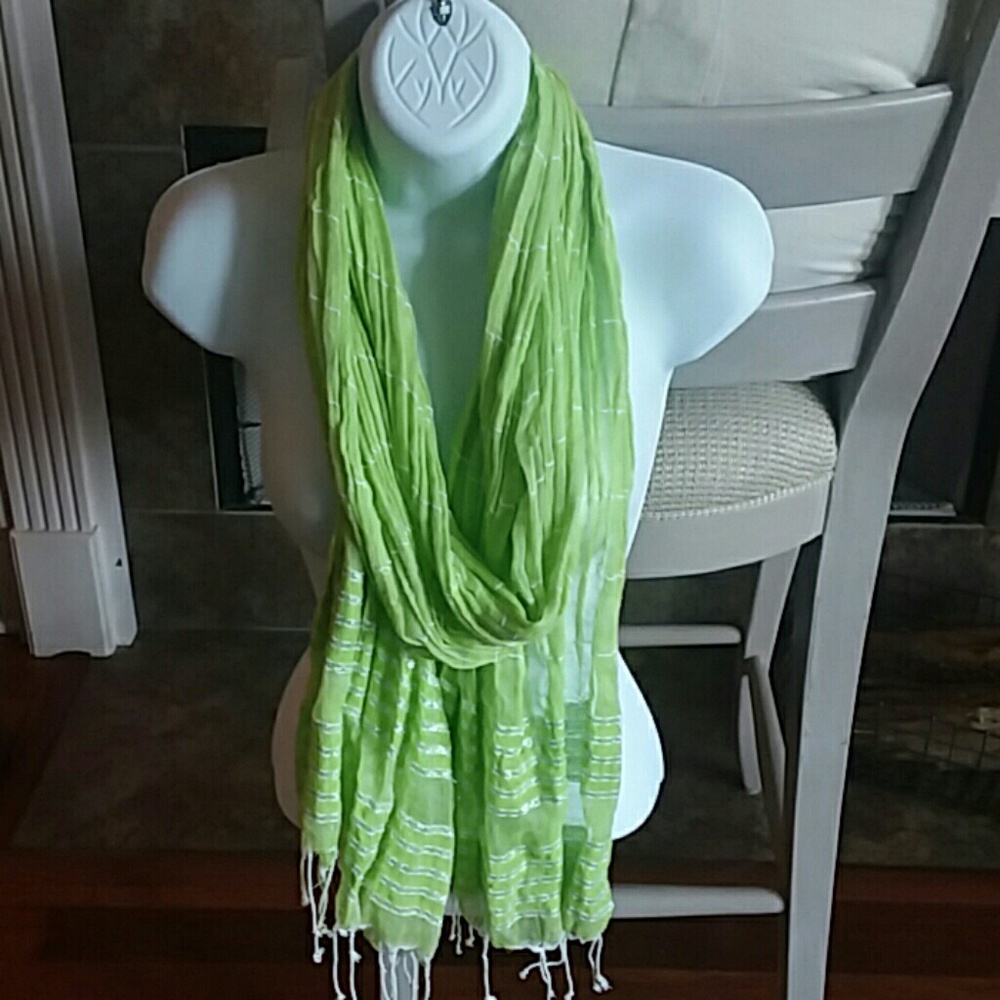 Funky Lime Green Scarf